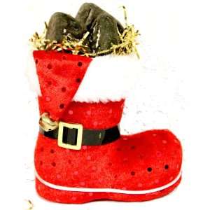 Santas Small Chocolate Coal Candy Filled Boot:  Grocery 