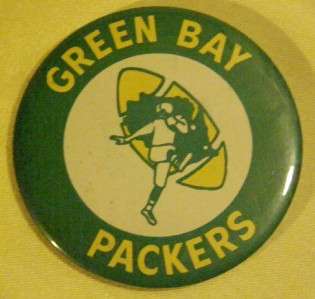 GREEN BAY PACKERS VINTAGE PIN FAMOUS 1960s LOGO  