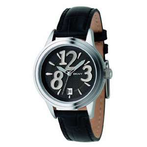 DKNY NY4371 Womens Black Genuine Leather Watch  