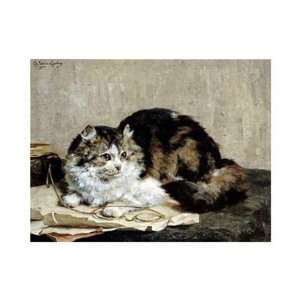  Charles Van Den Eycken   A Tabby Cat Giclee Canvas
