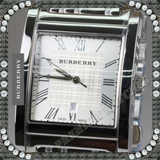 Authentic Burberry BU1550 Mens Chronograph Heritage Stainless Steel 