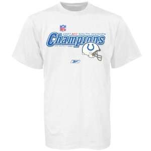   White 2007 AFC South Division Champions T shirt: Sports & Outdoors