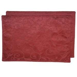  Berry Wine Jacquard Rectangle Placemat
