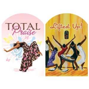   Up/Total Praise   Set of 2 African American Magnets: Kitchen & Dining