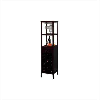 Winsome 18 Bottle Tower Wood Wine Rack 021713925671  