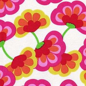   Fabric FQ SHADOW FLOWER French Bull FUNKY HAPPY FLORAL Pink Windham