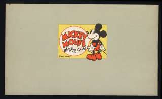 1930s Mickey Mouse Picture Card Album: Series one  