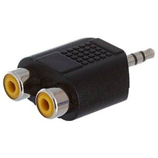 5mm Stereo Plug To Dual RCA Jack Adapter