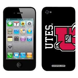 University of Utah Mascot Full on AT&T iPhone 4 Case by 