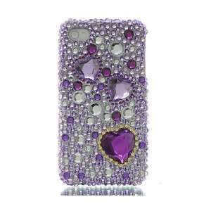   Full Diamond Graphic Case   Purple Heart [Wireless Phone Accessory