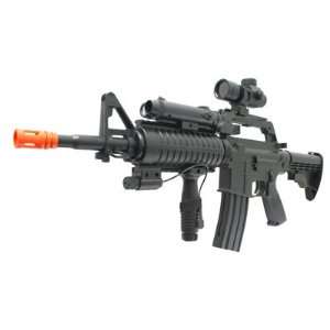Well M16A4 Spring Action Rifle, Laser airsoft gun:  Sports 