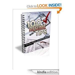 100 Resume Writing Tips eBook House  Kindle Store