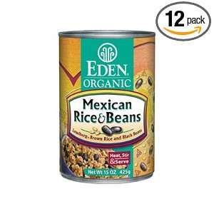 Eden Mexican Rice & Black Beans, Organic, 15 ounces (Pack of12)