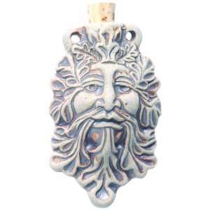   Ceramic High Fire Green Man Bottle Pendant, 36 by 60mm: Arts, Crafts