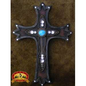  Southwestern Style Wall Cross 16  Turquoise (17): Home 