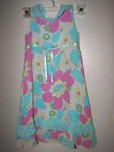 nwot mini boden floral rayon sleeveless dress 5 6 years  