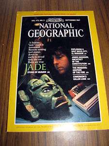   Geographic Magazine September 1987 Good (+) Jade   Stone of Heaven