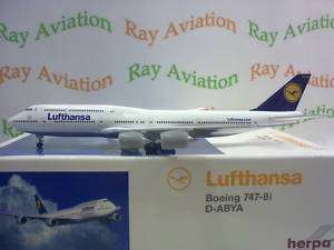 Herpa 1500 Lufthansa Germen Airlines B747 8 D ABYA  