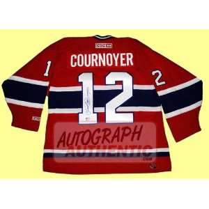  Autographed Yvan Cournoyer Montreal Canadiens Jersey 
