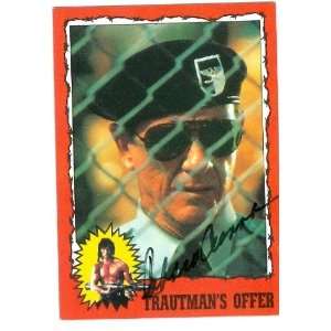  Richard Crenna Autographed Trading Card Rambo Trautman 