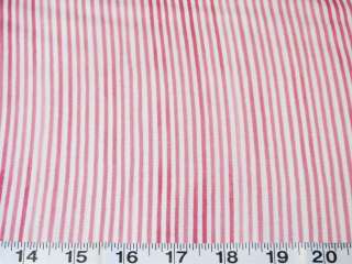 BTY PINK AND WHITE STRIPES SARAHS STORYBOOK COTTON FABRIC BLUE HILLS 