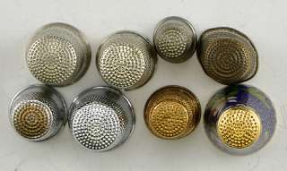 Thimbles Cloisonne Brass English Size 12  3 Variety Styles  