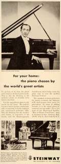 1951 Ad Steinway Piano Grand Horowitz Adrian Siegel   ORIGINAL 