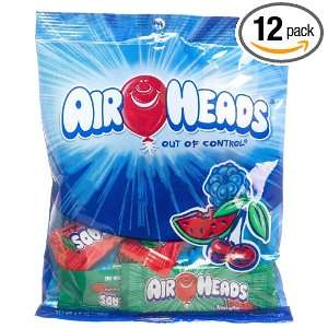 Airheads Original Assorted Candy, 4.8 Ounce Packages (Pack of 12)