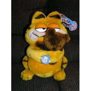  Vintage Plush 12 Garfield the Cat Holding Pooky the Bear 