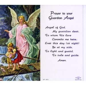  Guardian Angel On Bridge Holy Card (5P 264)   100 pack 