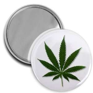  Creative Clam Beautiful Green 420 Marijuana Pot Leaf 2.25 