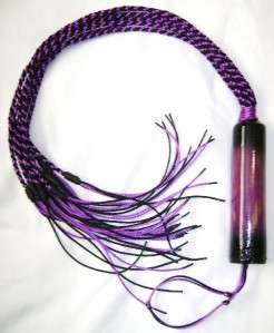 Black & Purple Nylon Cat  O  Nine Flogger, Whip, Floggers  