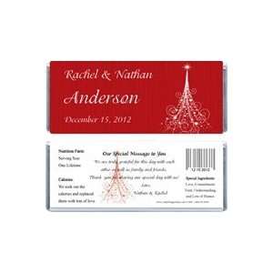     Whimsy Christmas Tree Wedding Candy Bar Wrapper: Home & Kitchen