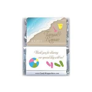     Miniature Wedding Beach Theme Candy Bar Wrapper