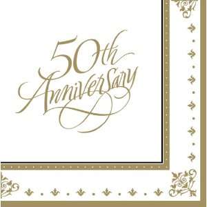 Gold Wedding Bulk Paper Luncheon Napkins â? 50th Anniversary:  