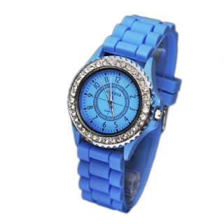 Best Selling Jelly Crystal Quartz Silicone Unisex Lady Men Wrist Watch 