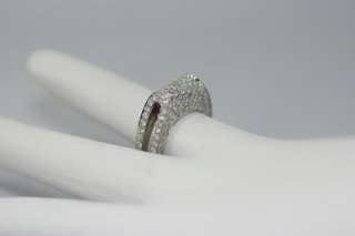 8ct Diamond Trim Lined Frontier Ring  
