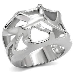  Stainless Steel Webbed Ring SZ 10: Jewelry