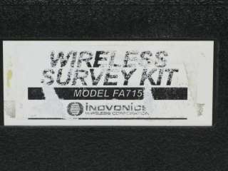 Inovonics FA715 Frequency Agile 900MHz Wireless Survey Kit; FA416D 