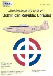 Blackbird Decals 1/72 DOMINICAN REPUBLIC UPRISING 1965  