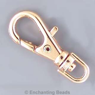Small Swivel Clip Lanyard Key Chain Gold Plate #985 (6)  