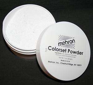 Colorset Powder face makeup finish setting seal Mehron  