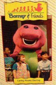 Barney   CARING MEANS SHARING VHS 045986020093  
