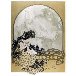  Alphonse Mucha, Ilsee, Estate Lithograph Poster 