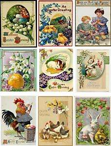 Vintage Easter Postcard Collage Sheet A16  
