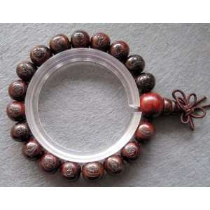  Wood Beads Tibetan Buddhist Prayer Bracelet Mala Pu Sa FO 