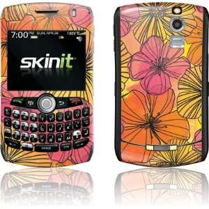  California Watercolor Flowers skin for BlackBerry Curve 