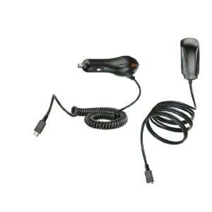  Black European Design Style Car Charger + Travel Charger 