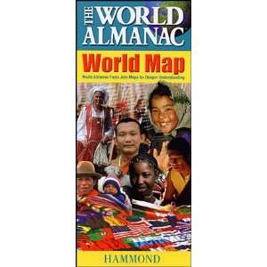  Hammond 709456 World Almanac World Folded Map Office 