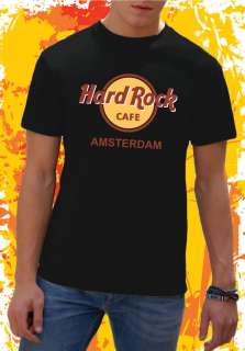 SHIRT UOMO HARD ROCK CAFE AMSTERDAM S M L XL XXL  